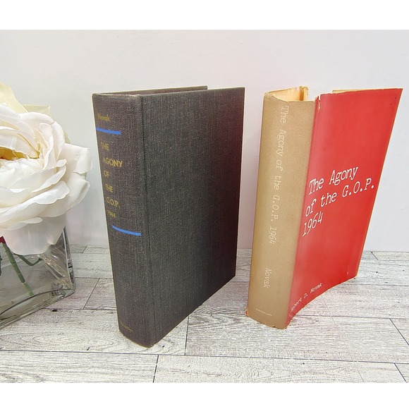 The Agony of the GOP Robert Novak 1965 Book Club Red HCDJ Political History - Picture 1 of 11